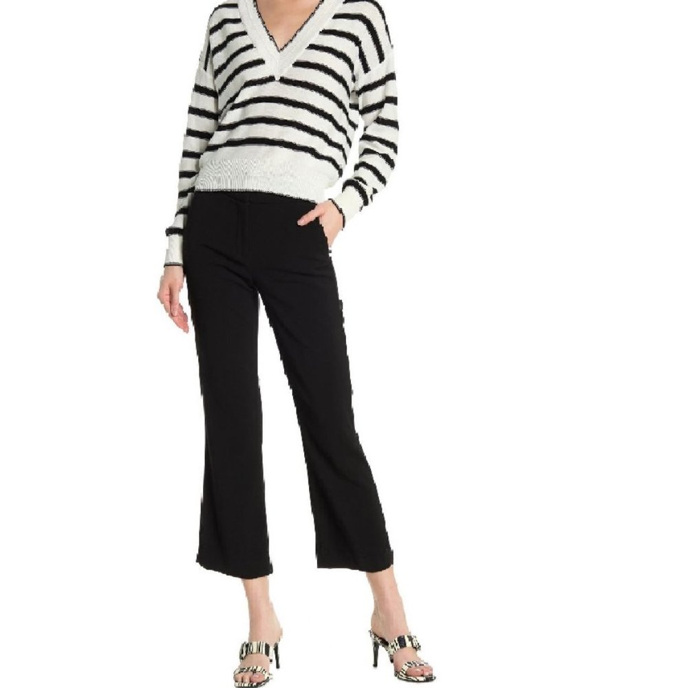 Veronica Beard BLACK Cormac Pants Trousers